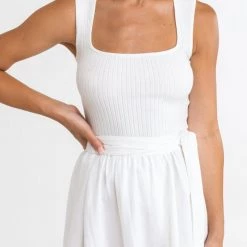 RHYTHM SWIM RHYTHM Andie Square Neck Knit Tank TOPS