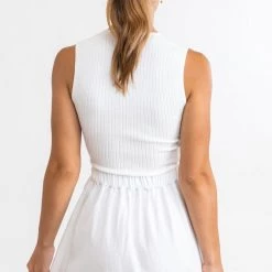 RHYTHM SWIM RHYTHM Andie Square Neck Knit Tank TOPS