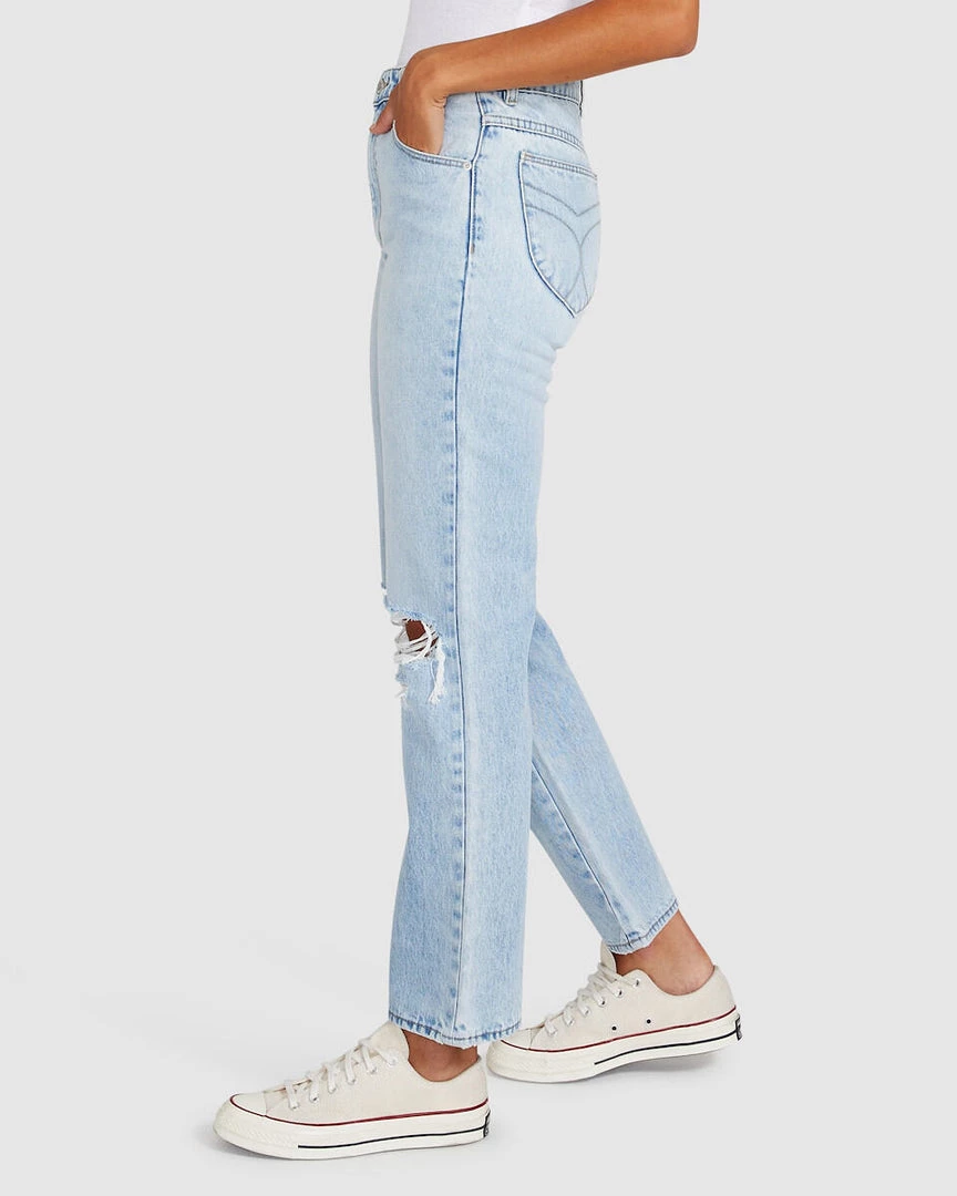 ROLLAS <br> Original Straight Jean - Sunbleach Worn 5 ROLLAS Original Straight Jean - Sunbleach Worn