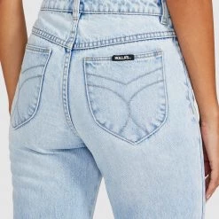 ROLLAS <br> Original Straight Jean - Sunbleach Worn 15 ROLLAS Original Straight Jean - Sunbleach Worn