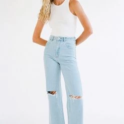 ROLLAS X SOFIA RICHIE Heidi Wide-Leg Jean BOTTOMS