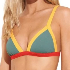 MAAJI Eucalyptus Hyacinth Reversible Tri Top