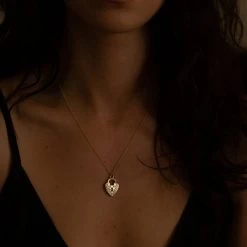 TALON NYC 14kt Gold-Plated Heart Lock Pendant Necklace