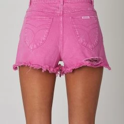 BOTTOMS ROLLAS <br> Dusters Denim Short - Layla Magenta 8 BOTTOMS ROLLAS Dusters Denim Short - Layla Magenta