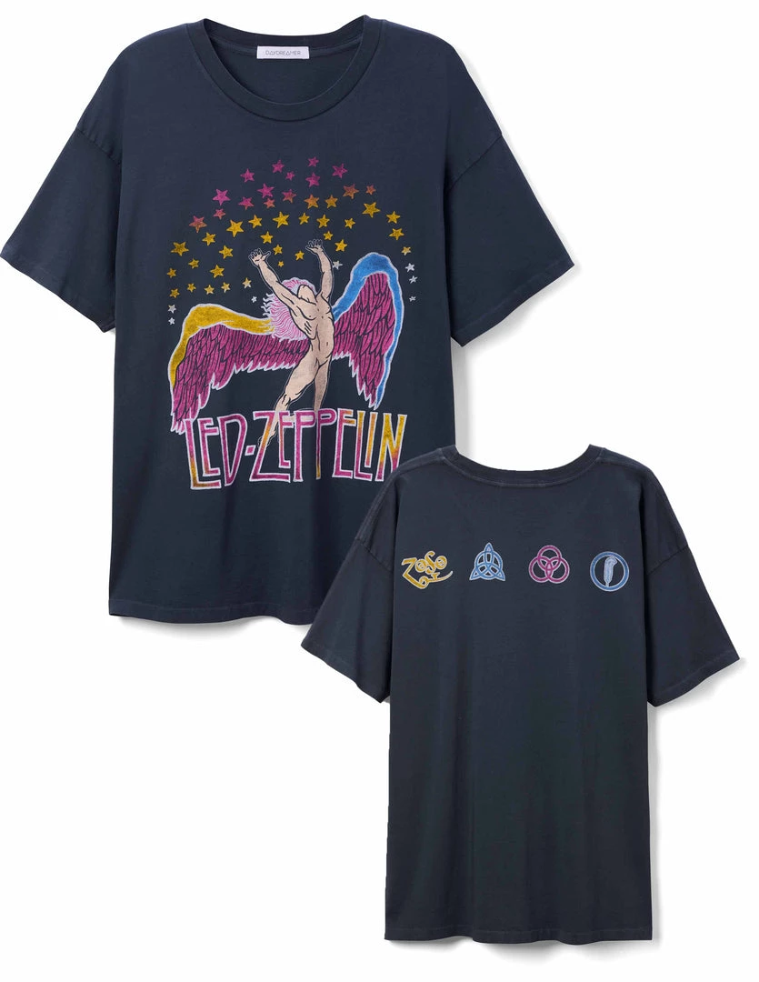 TOPS DAYDREAMER <br>Led Zeppelin Swan Song Merch Tee 8 TOPS DAYDREAMER Led Zeppelin Swan Song Merch Tee