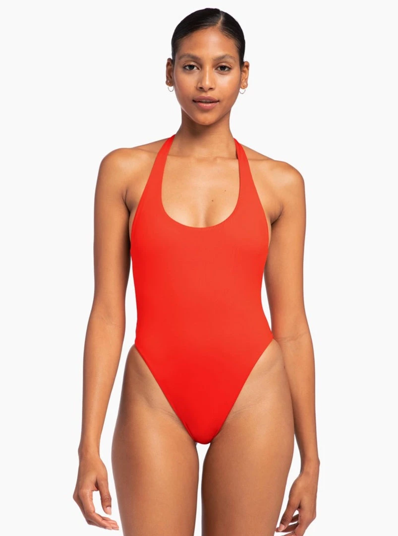 VITAMIN A <br> Alia Halter One Piece <br><small><i> (More Colors Available) </small></i> 8 VITAMIN A Alia Halter One Piece (More Colors Available)