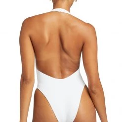 VITAMIN A <br> Alia Halter One Piece <br><small><i> (More Colors Available) </small></i> 22 VITAMIN A Alia Halter One Piece (More Colors Available)