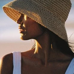 ACCS + VITAMIN A Cannes Straw Bucket Hat (More Colors Available)
