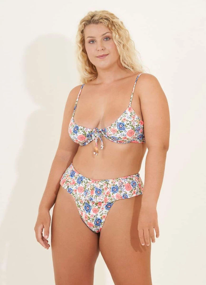 MAAJI Grandmas Garden Destiny Ruffle High Rise Bottom SWIM