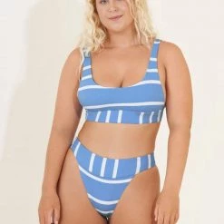 SWIM MAAJI Sail Stripe Georgina High Rise Bottom