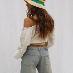 JENS PIRATE BOOTY TOPS JEN'S PIRATE BOOTY Arctic Cotton Gauze Top