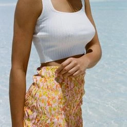 RHYTHM SWIM RHYTHM Andie Square Neck Knit Tank TOPS