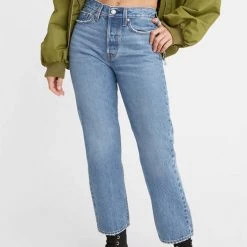LEVI'S Wedgie Straight Denim Pant - Oxnard Haze BOTTOMS