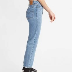 LEVI'S Wedgie Straight Denim Pant - Oxnard Haze BOTTOMS