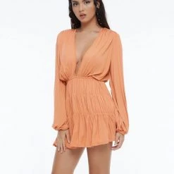 DRESSES INDAH Francesca Long Sleeve Mini Dress