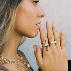 MAY MARTIN Mabel Gold-Dipped Ring MAY MARTIN X THE SHOP