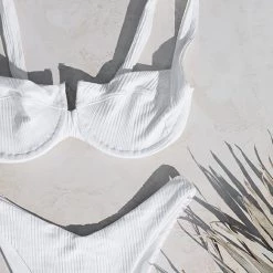 LSPACE L*SPACE POP-UP SHOP <small><b><i> *Online Exclusive* </small></b></i><br> L*SPACE <br> Pointelle Rib Cabana Bottom - White 14 LSPACE L*SPACE POP-UP SHOP *Online Exclusive* L*SPACE Pointelle Rib Cabana Bottom - White