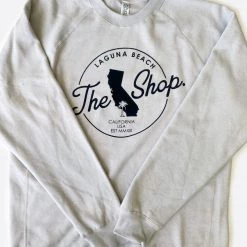 YESTERDAYS THE SHOP CLASSIC Pullover Crew Neck Fleece Sweatshirt - Camo Heather LOVE THE SEA / THE SHOP.