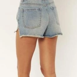 AMUSE SOCIETY Shoreline Frayed Denim Shorts (More Colors Available)