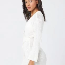 LSPACE *Online Exclusive* L*SPACE Topanga Sweater Knit Cover-Up - Cream L*SPACE POP-UP SHOP