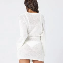 LSPACE *Online Exclusive* L*SPACE Topanga Sweater Knit Cover-Up - Cream L*SPACE POP-UP SHOP