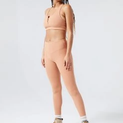 LSPACE *Online Exclusive* L*SPACE ACTIVE Ribbed Hot To Trot Legging - Putty L*SPACE POP-UP SHOP