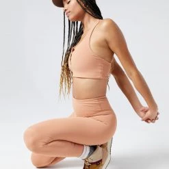 LSPACE *Online Exclusive* L*SPACE ACTIVE Ribbed Hot To Trot Legging - Putty L*SPACE POP-UP SHOP