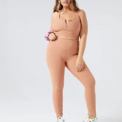 LSPACE *Online Exclusive* L*SPACE ACTIVE Ribbed Hot To Trot Legging - Putty L*SPACE POP-UP SHOP