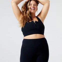 LSPACE *Online Exclusive* L*SPACE ACTIVE Ribbed Underdog Sports Tank - Black L*SPACE POP-UP SHOP