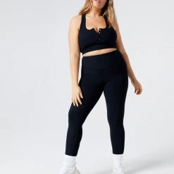 LSPACE *Online Exclusive* L*SPACE ACTIVE Ribbed Underdog Sports Tank - Black L*SPACE POP-UP SHOP