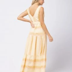 LSPACE *Online Exclusive* L*SPACE Clara Deep V Dress - Cozumel Stripe