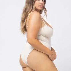 LSPACE L*SPACE POP-UP SHOP *Online Exclusive* L*SPACE Roxanne Shimmer One Piece - Bone