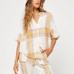 LSPACE *Online Exclusive* L*SPACE Isle Of The Sun Plaid Shirt