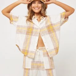 LSPACE *Online Exclusive* L*SPACE Isle Of The Sun Plaid Shirt