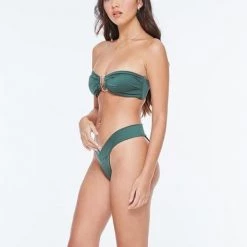 INDAH Ramos Solid Medium V-Cut Bottom SWIM