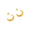 MAY MARTIN Rooney Textured Hoops
