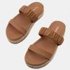 KAANAS Selangor Ruched Espadrille Platform Slides ACCS +