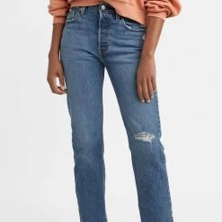 LEVI'S 501 Crop Denim Pant - Salsa Middle