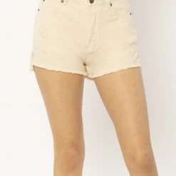 AMUSE SOCIETY Shoreline Frayed Denim Shorts (More Colors Available)