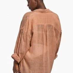 VITAMIN A Playa Oversized Linen Shirt Dress (More Colors Available) BACK IN STOCK