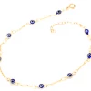 MAY MARTIN Evil Eye Anklet MAY MARTIN X THE SHOP
