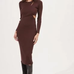 ASTR THE LABEL Alora Cut-Out Sweater Dress TOPS