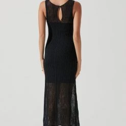 ASTR THE LABEL Palmer Crochet Midi Dress