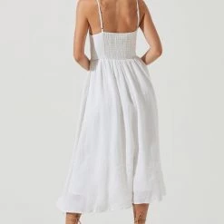 ASTR THE LABEL Ferreira Linen Midi Dress DRESSES