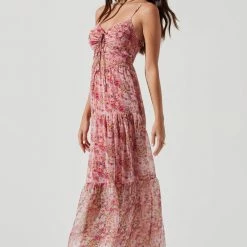 DRESSES ASTR THE LABEL Brandy Cinched Cut-Out Maxi Dress