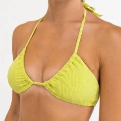 RHYTHM SWIM RHYTHM Bengal Jacquard Gathered Halter Top