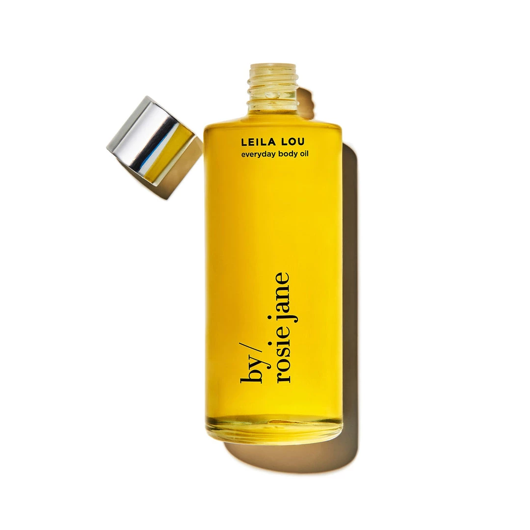BY ROSIE JANE <br> Leila Lou Hydrating Body Oil BEAUTY / BEACH / HOME 5 BY ROSIE JANE Leila Lou Hydrating Body Oil BEAUTY / BEACH / HOME