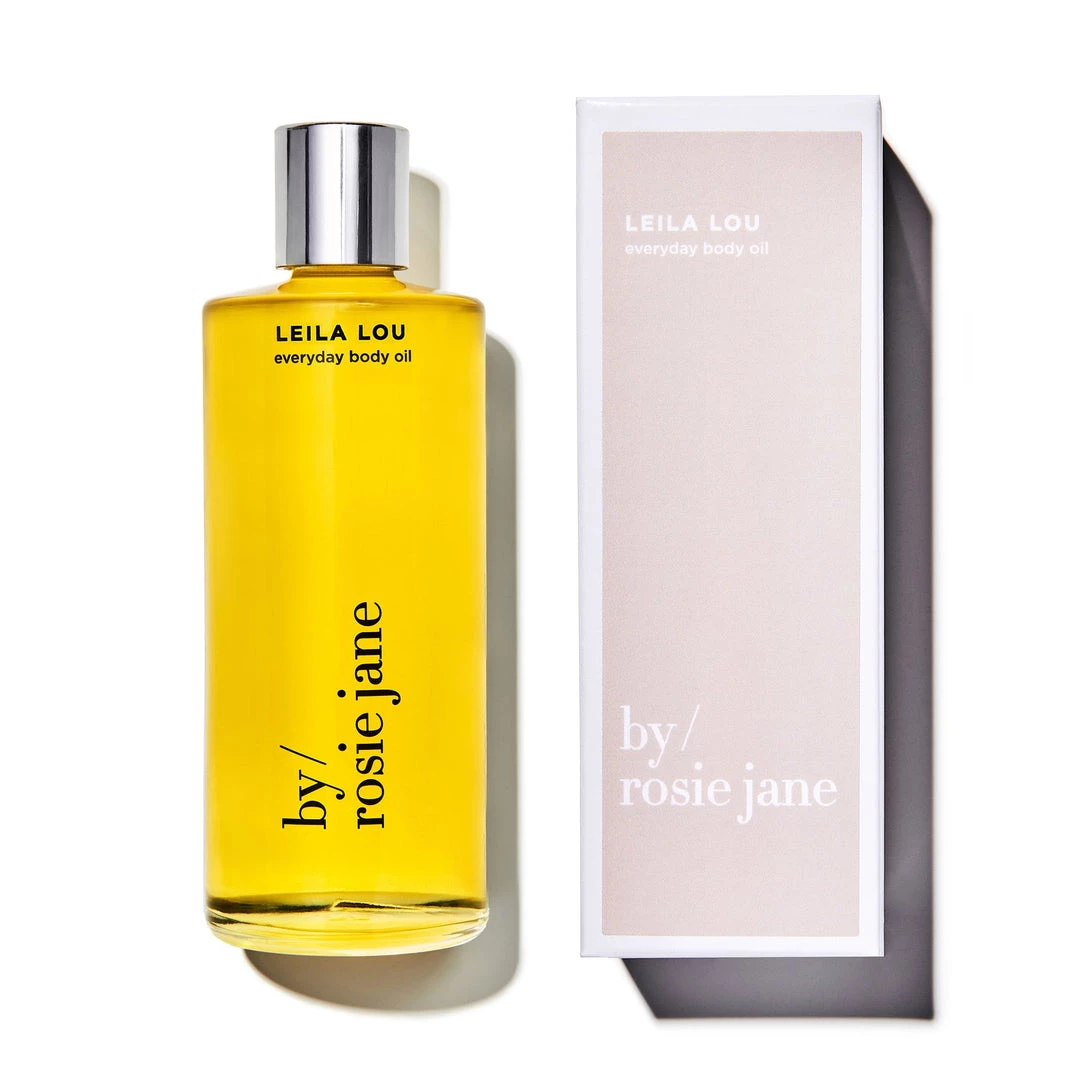 BY ROSIE JANE <br> Leila Lou Hydrating Body Oil BEAUTY / BEACH / HOME 4 BY ROSIE JANE Leila Lou Hydrating Body Oil BEAUTY / BEACH / HOME