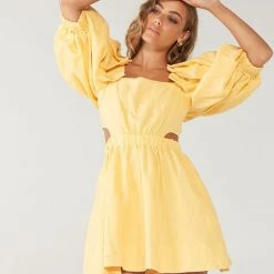 DRESSES SOVERE STUDIO Noble Linen Mini Dress