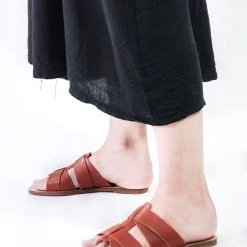 KAANAS Berta Leather Slide Sandal ACCS +